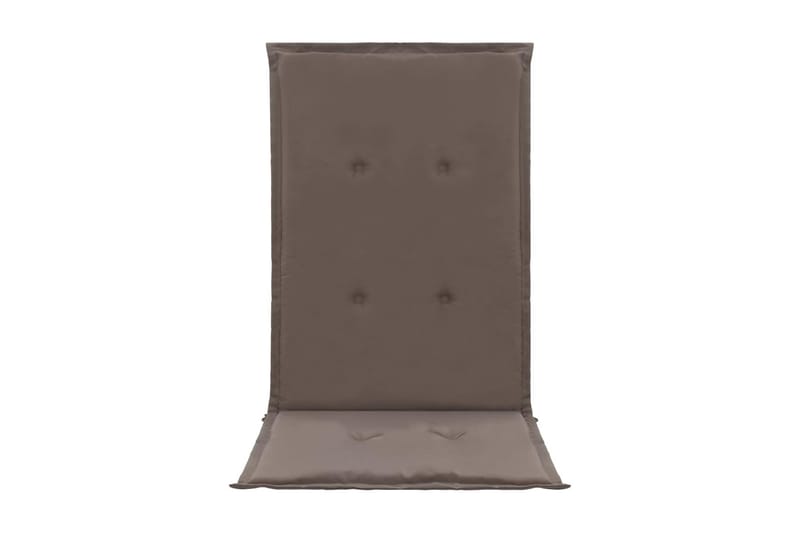 Stolsdynor för trädgården 2 st taupe 120x50x3 cm - Brun - Utemöbler - Dynor - Positionsdynor