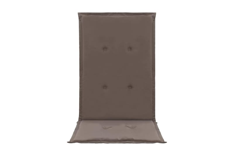 Stolsdynor för trädgården 2 st taupe 120x50x3 cm - Brun - Positionsdynor