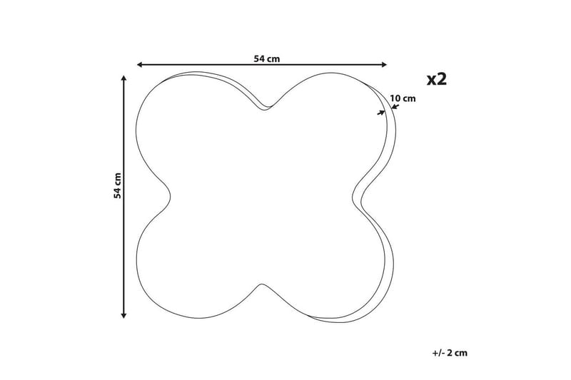 Prydnadskuddar Achillea set om 2 - Textil & mattor - Filtar, kuddar & plädar - Utekudde