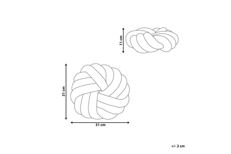 Prydnadskuddar Akola Beige, Bouclé - Beige, Bouclé - Utemöbler - Dynor - Övriga dynor