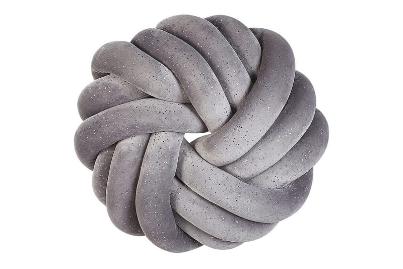 Prydnadskuddar Akola Grå, Sammet - Grå, Sammet - Textil & mattor - Filtar, kuddar & plädar - Prydnadskudde & kuddfodral