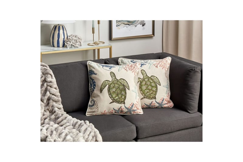 Prydnadskuddar Algae set om 2 - Textil & mattor - Filtar, kuddar & plädar - Utekudde