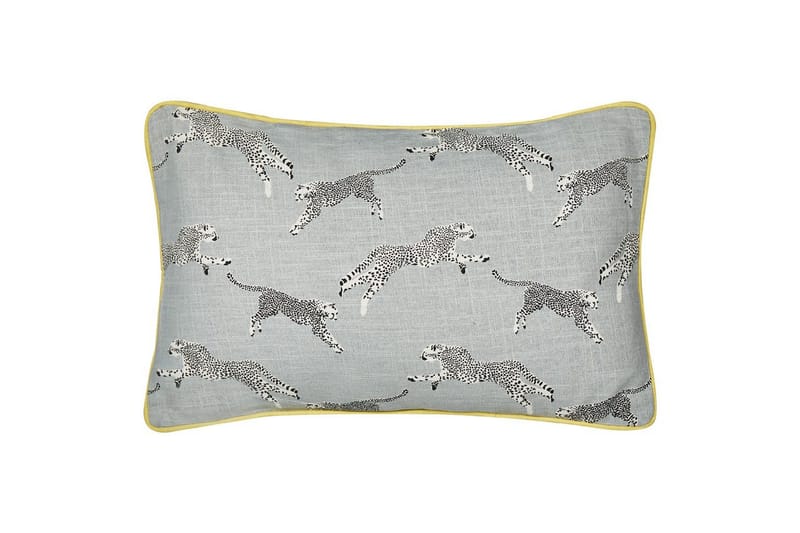 Prydnadskuddar Arales set om 2 Grå/vit/svart/gul, Rektangulär - Grå/vit/svart/gul, Rektangulär - Textil & mattor - Filtar, kuddar & plädar - Utekudde