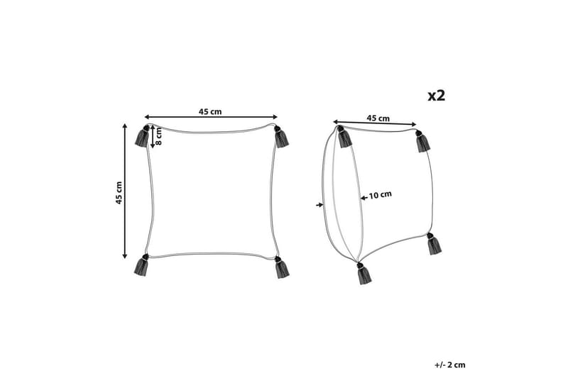 Prydnadskuddar Aralia set om 2 - Textil & mattor - Filtar, kuddar & plädar - Prydnadskudde & kuddfodral