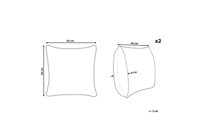 Prydnadskuddar Arbor set om 2 - Textil & mattor - Filtar, kuddar & plädar - Utekudde