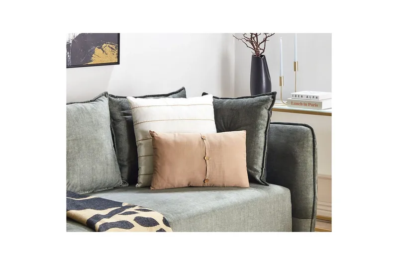 Prydnadskuddar Banori set om 2 Beige - Beige - Textil & mattor - Filtar, kuddar & plädar - Utekudde