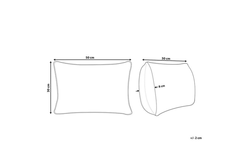 Prydnadskuddar Banori set om 2 Svart - Svart - Textil & mattor - Filtar, kuddar & plädar - Utekudde