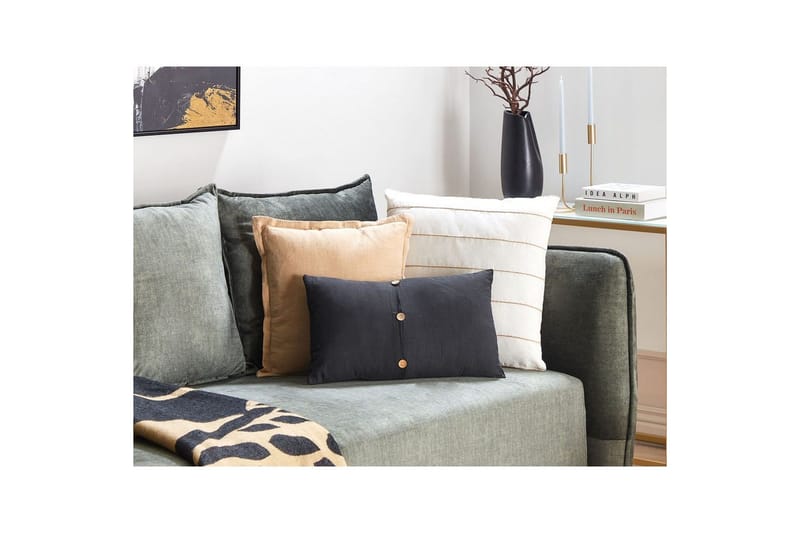 Prydnadskuddar Banori set om 2 Svart - Svart - Textil & mattor - Filtar, kuddar & plädar - Utekudde