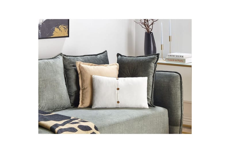 Prydnadskuddar Banori set om 2 Vit - Vit - Textil & mattor - Filtar, kuddar & plädar - Utekudde