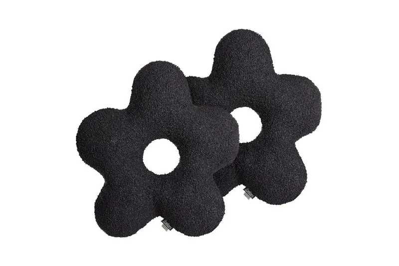 Prydnadskuddar Camponula set om 2 Svart - Svart - Textil & mattor - Filtar, kuddar & plädar - Utekudde