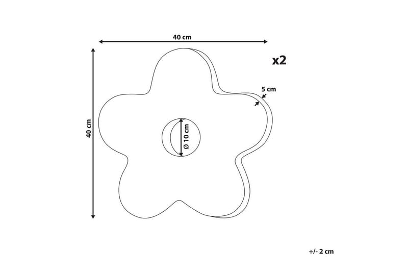 Prydnadskuddar Camponula set om 2 Svart - Svart - Textil & mattor - Filtar, kuddar & plädar - Utekudde