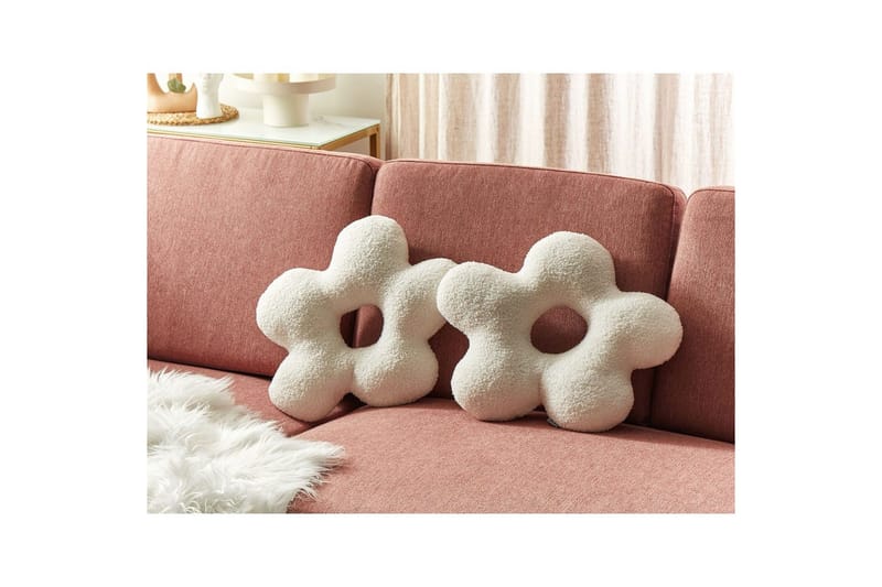 Prydnadskuddar Camponula set om 2 Vit - Vit - Textil & mattor - Filtar, kuddar & plädar - Utekudde