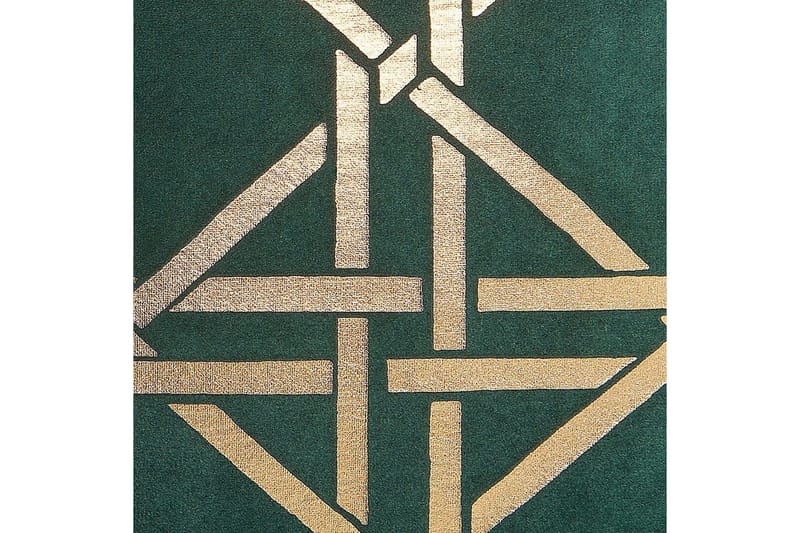 Prydnadskuddar Cassia set om 2 Grön/guld - Grön/guld - Textil & mattor - Filtar, kuddar & plädar - Prydnadskudde & kuddfodral