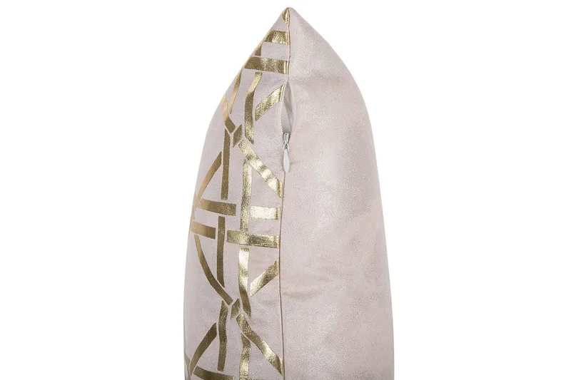 Prydnadskuddar Cassia set om 2 Rosa/guld - Rosa/guld - Textil & mattor - Filtar, kuddar & plädar - Prydnadskudde & kuddfodral