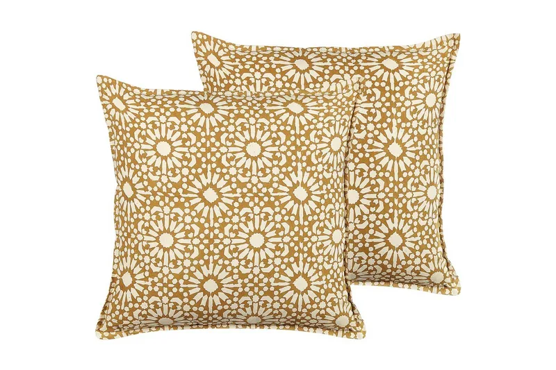 Prydnadskuddar Ceiba set om 2 Beige - Beige - Textil & mattor - Filtar, kuddar & plädar - Utekudde