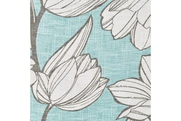 Prydnadskuddar Cyanotis set om 2 Vit/Blå - Vit/Blå - Textil & mattor - Filtar, kuddar & plädar - Utekudde