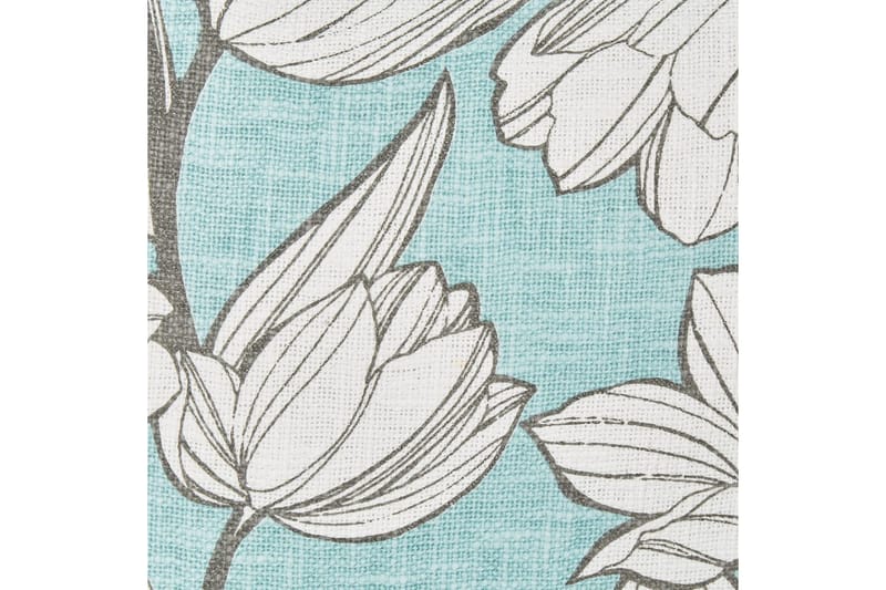 Prydnadskuddar Cyanotis set om 2 Vit/Blå - Vit/Blå - Textil & mattor - Filtar, kuddar & plädar - Utekudde