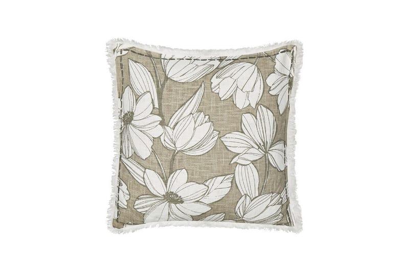 Prydnadskuddar Cyanotis set om 2 Vit/Grön - Vit/Grön - Textil & mattor - Filtar, kuddar & plädar - Utekudde