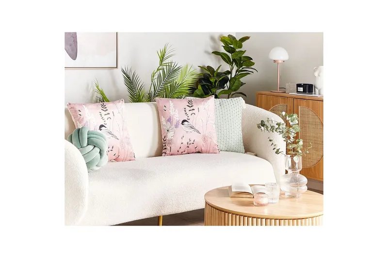 Prydnadskuddar Cyclamen set om 2 - Textil & mattor - Filtar, kuddar & plädar - Utekudde