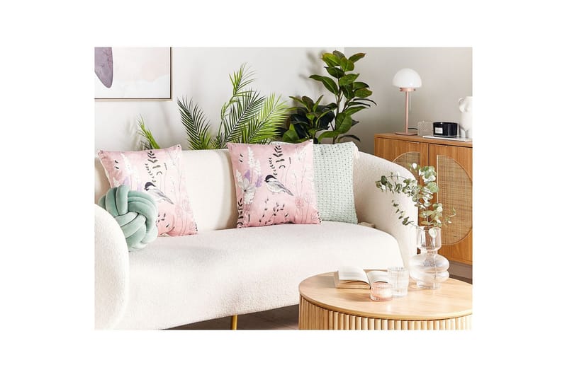 Prydnadskuddar Cyclamen set om 2 - Utemöbler - Dynor - Soffdynor & bänkdynor utemöbler