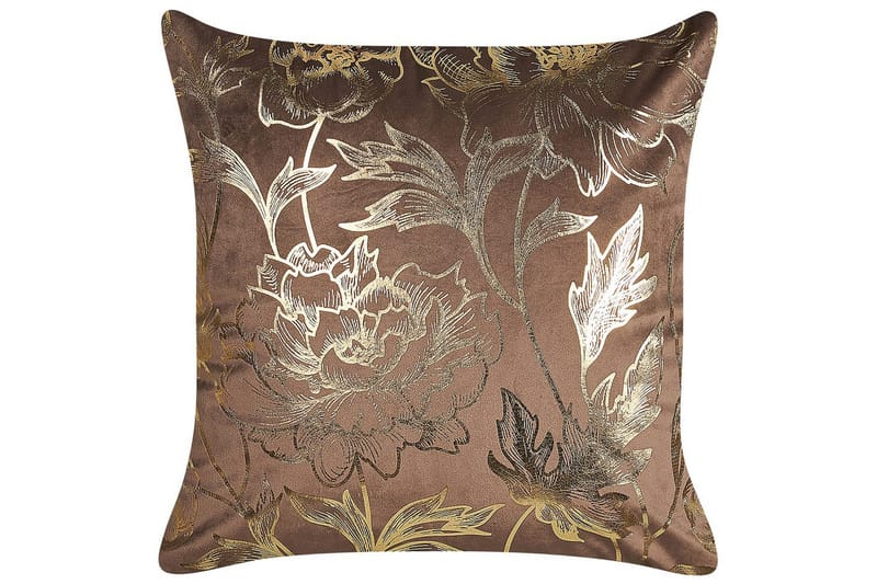 Prydnadskuddar Daffodil set om 2 Brun/Guld - Brun/Guld - Textil & mattor - Filtar, kuddar & plädar - Utekudde