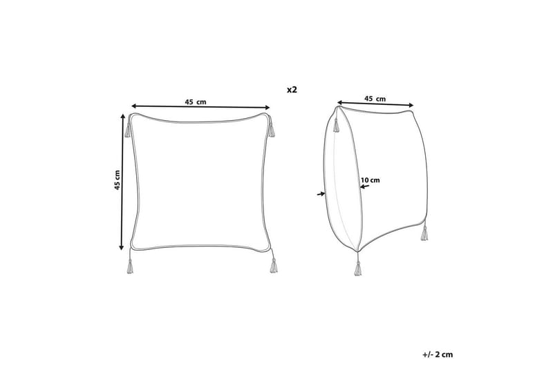 Prydnadskuddar Deadnettle set om 2 - Textil & mattor - Filtar, kuddar & plädar - Utekudde
