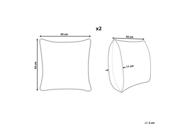 Prydnadskuddar Diascia set om 2 - Textil & mattor - Filtar, kuddar & plädar - Utekudde