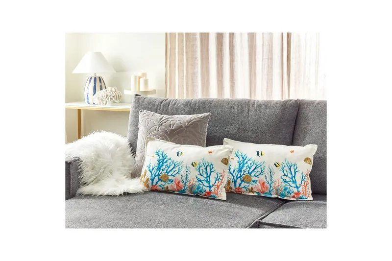 Prydnadskuddar Eelgrass set om 2 - Textil & mattor - Filtar, kuddar & plädar - Utekudde