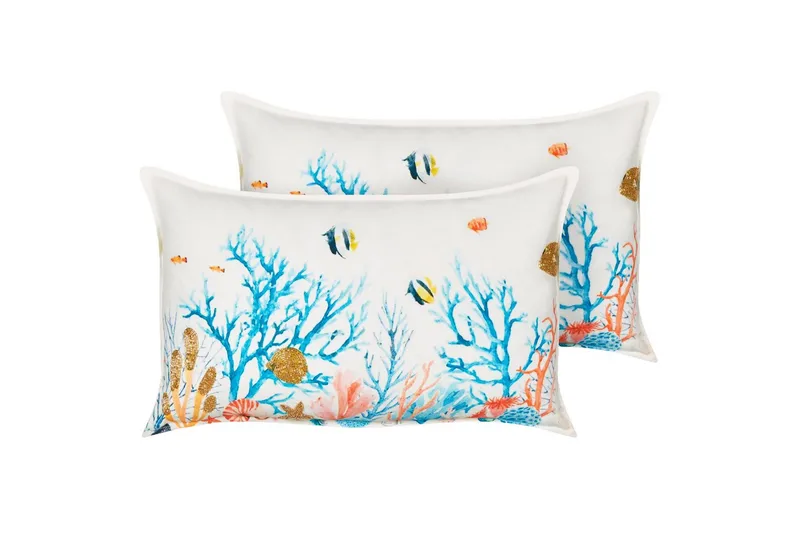 Prydnadskuddar Eelgrass set om 2, undefined