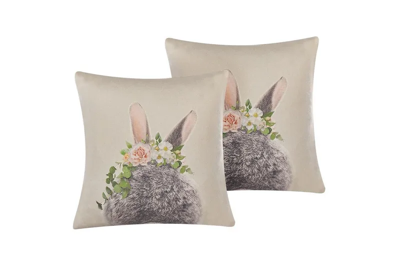 Prydnadskuddar Fatsia set om 2, undefined