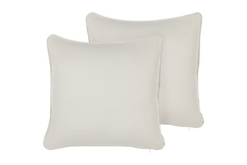 Prydnadskuddar Heliotrope set om 2 Fyrkantig - Fyrkantig - Textil & mattor - Filtar, kuddar & plädar - Utekudde