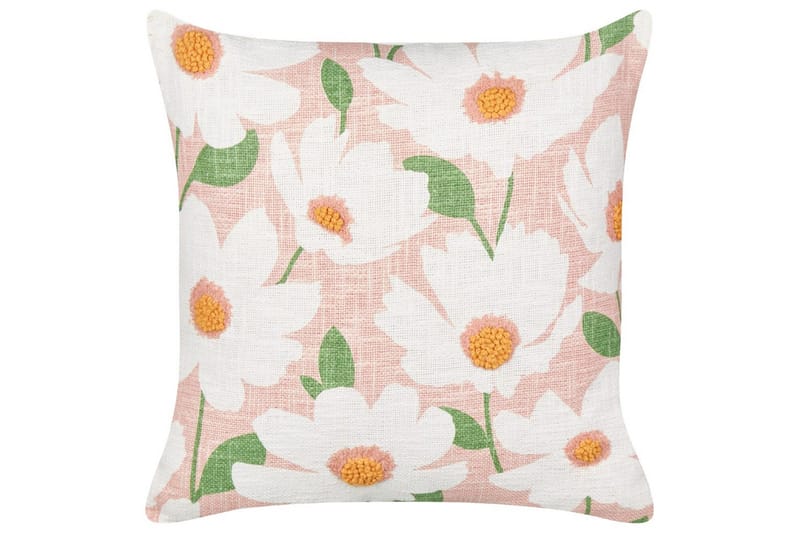 Prydnadskuddar Jatropha set om 2 Rosa/vit/grön/orange - Rosa/vit/grön/orange - Textil & mattor - Filtar, kuddar & plädar - Utekudde