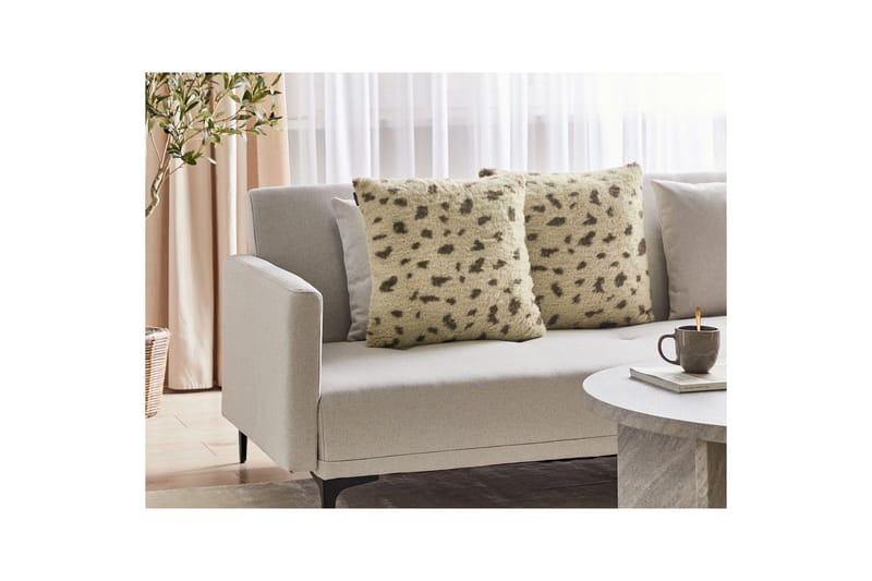 Prydnadskuddar Kasra set om 2 Beige - Beige - Textil & mattor - Filtar, kuddar & plädar - Prydnadskudde & kuddfodral