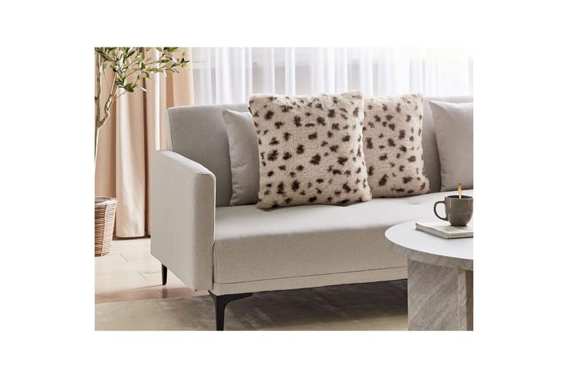 Prydnadskuddar Kasra set om 2 Ljusbeige - Ljusbeige - Textil & mattor - Filtar, kuddar & plädar - Prydnadskudde & kuddfodral