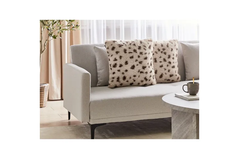 Prydnadskuddar Kasra set om 2 Ljusbeige - Ljusbeige - Textil & mattor - Filtar, kuddar & plädar - Prydnadskudde & kuddfodral