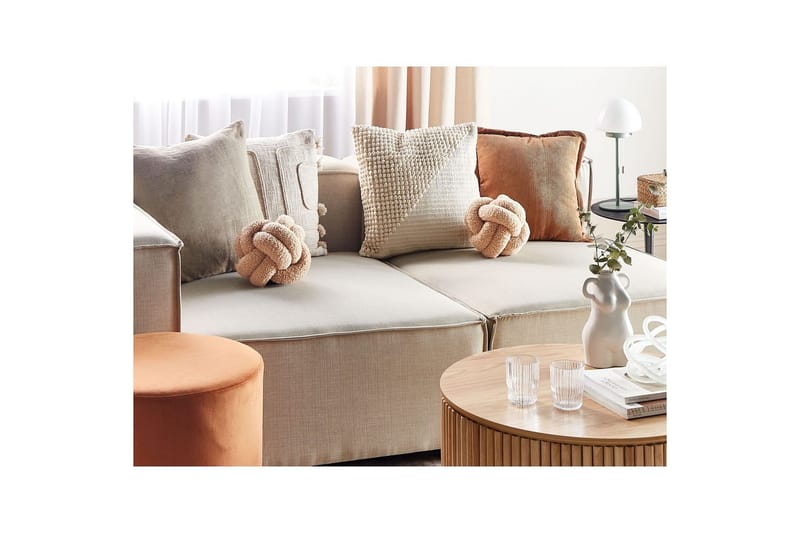Prydnadskuddar Malni Beige, 19x19x19 cm - Beige, 19x19x19 cm - Utemöbler - Dynor - Övriga dynor