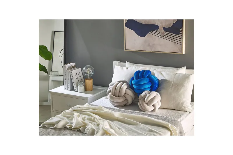 Prydnadskuddar Malni Ljusgrå, 20x20x20 cm - Ljusgrå, 20x20x20 cm - Textil & mattor - Filtar, kuddar & plädar - Prydnadskudde & kuddfodral