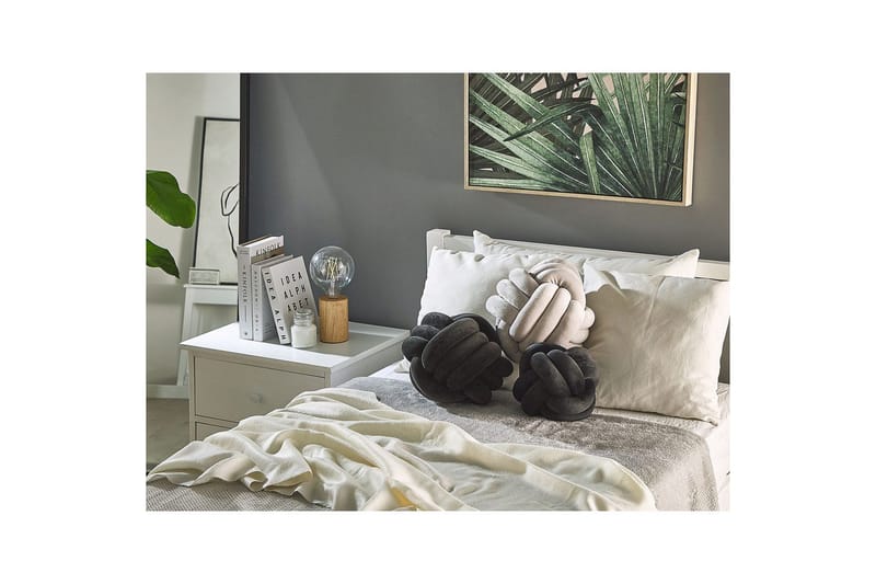 Prydnadskuddar Malni Svart, 20x20x20 cm - Svart, 20x20x20 cm - Textil & mattor - Filtar, kuddar & plädar - Prydnadskudde & kuddfodral