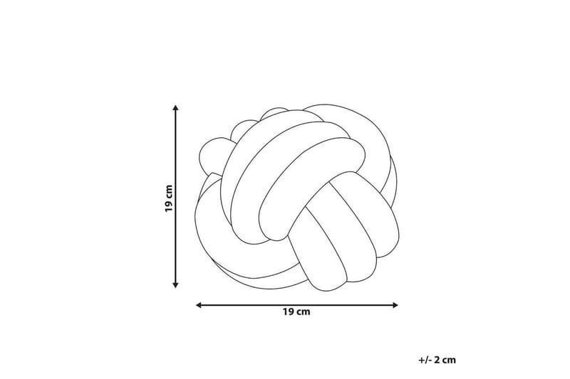 Prydnadskuddar Malni Vit, 19x19x19 cm - Vit, 19x19x19 cm - Utemöbler - Dynor - Övriga dynor