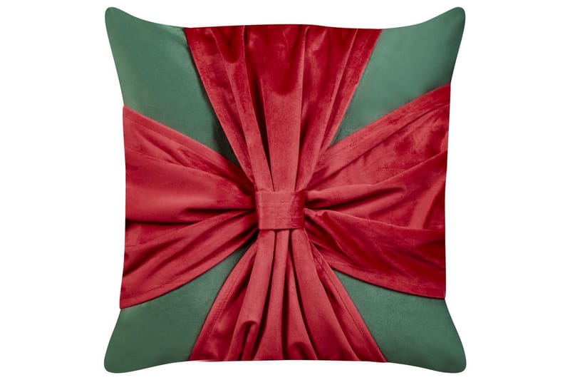 Prydnadskuddar Marshmallow set om 2 Grön/Röd - Grön/Röd - Textil & mattor - Filtar, kuddar & plädar - Utekudde