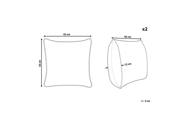 Prydnadskuddar Microsorum set om 2 - Textil & mattor - Filtar, kuddar & plädar - Utekudde