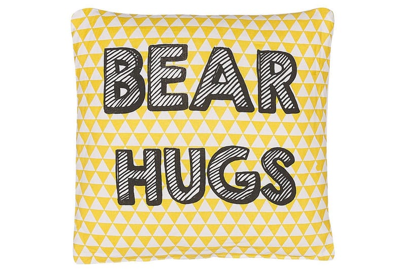 Prydnadskuddar Radzkot Gul/Vit/Svart - Gul/Vit/Svart - Textil & mattor - Filtar, kuddar & plädar - Prydnadskudde & kuddfodral