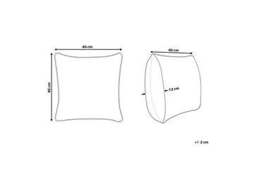 Prydnadskuddar Radzkot Gul/Vit/Svart - Gul/Vit/Svart - Textil & mattor - Filtar, kuddar & plädar - Prydnadskudde & kuddfodral