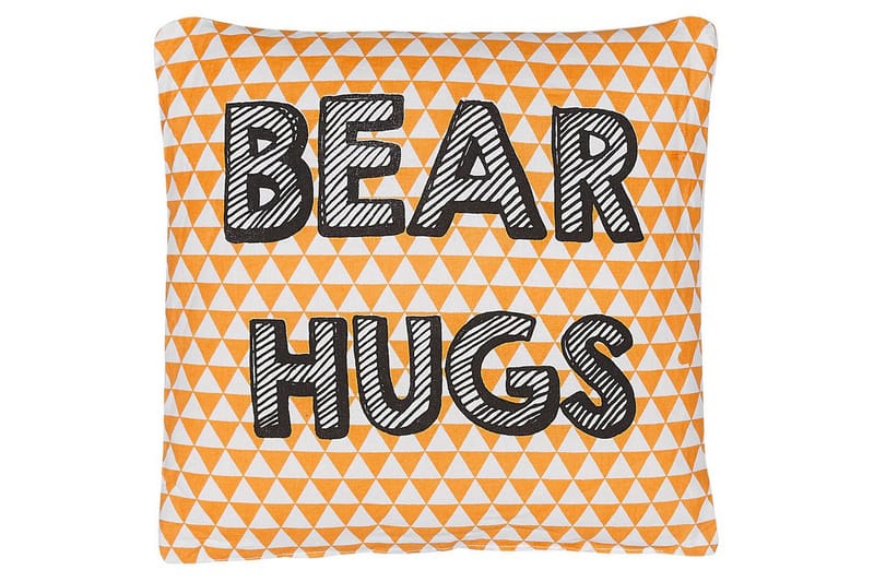 Prydnadskuddar Radzkot Orange/Vit/Svart - Orange/Vit/Svart - Textil & mattor - Filtar, kuddar & plädar - Prydnadskudde & kuddfodral