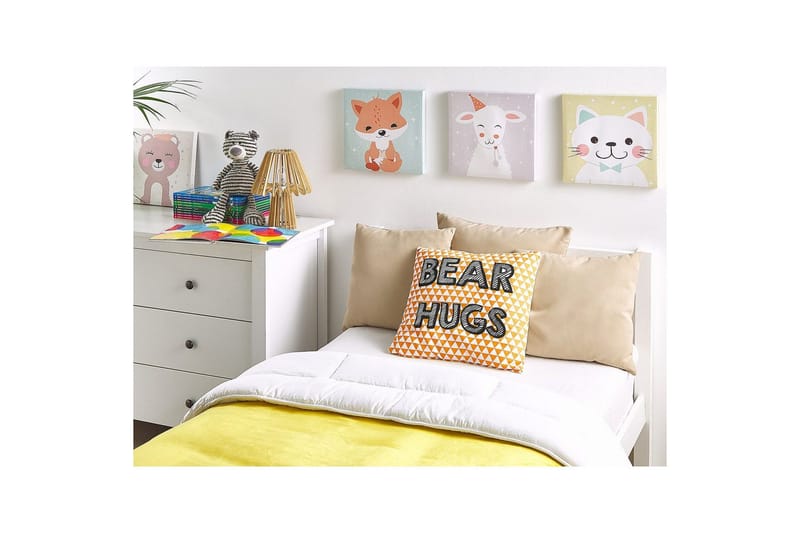 Prydnadskuddar Radzkot Orange/Vit/Svart - Orange/Vit/Svart - Textil & mattor - Filtar, kuddar & plädar - Prydnadskudde & kuddfodral