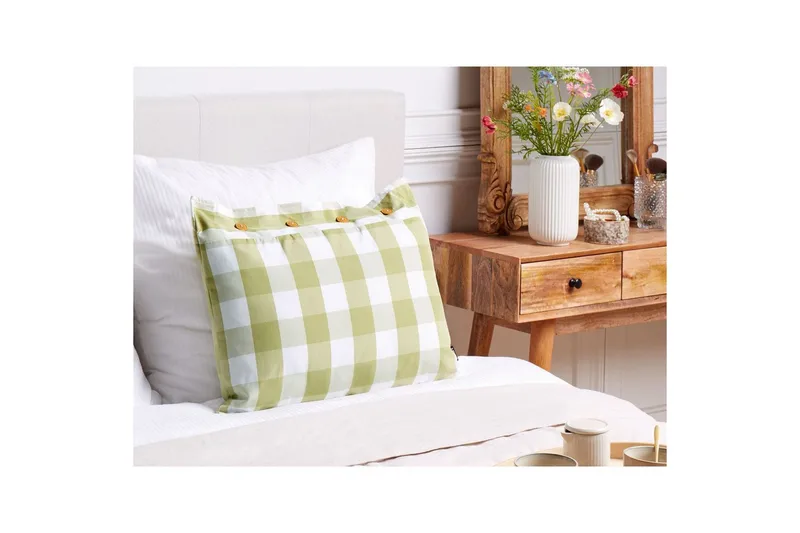 Prydnadskuddar Tamnine Grön/Vit, Rektangulär - Grön/Vit, Rektangulär - Textil & mattor - Filtar, kuddar & plädar - Utekudde