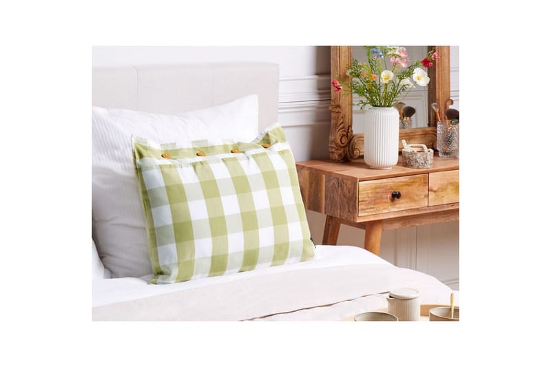 Prydnadskuddar Tamnine Grön/Vit, Rektangulär - Grön/Vit, Rektangulär - Textil & mattor - Filtar, kuddar & plädar - Utekudde