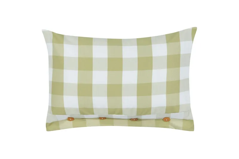 Prydnadskuddar Tamnine Grön/Vit, Rektangulär, Grön/Vit, Rektangulär