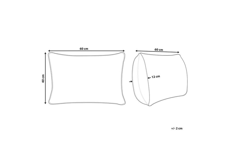 Prydnadskuddar Tamnine Grön/Vit, Rektangulär - Grön/Vit, Rektangulär - Textil & mattor - Filtar, kuddar & plädar - Utekudde