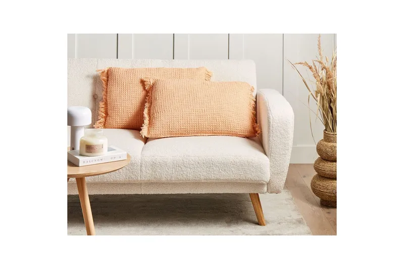 Prydnadskuddar Tansy set om 2 Orange - Orange - Textil & mattor - Filtar, kuddar & plädar - Utekudde